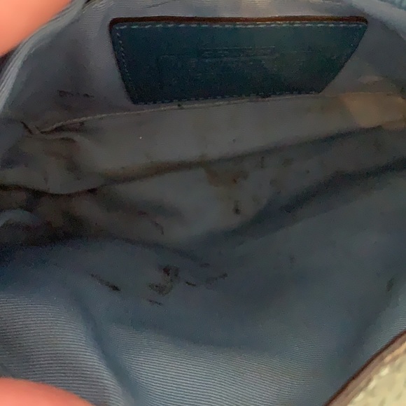 Coach hand bag. Used. Outside still in good condition. Inside needs care. - Picture 4 of 5